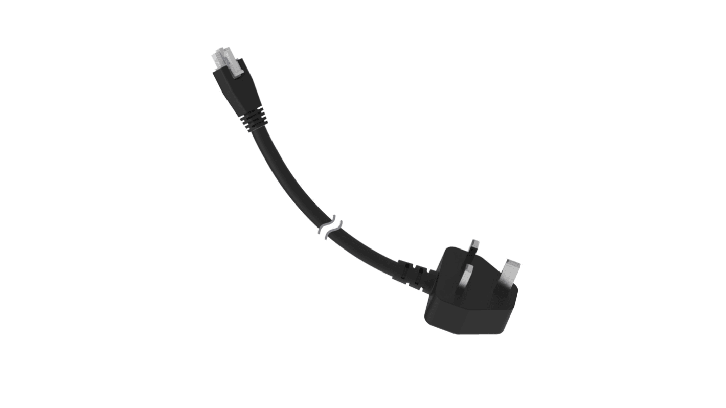 Banner Netzkabel, A Molex / Buchse gerade, B Netzstecker (AC) / Stecker abgewinkelt, 1.83m, 90 → 265 Vac