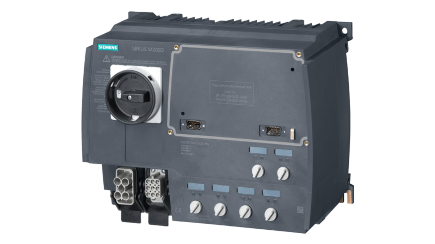 Arrancador de motor Siemens SIRIUS, 0,15 - 2 A, 400 V, 0,75 kW, trifásico, IP65