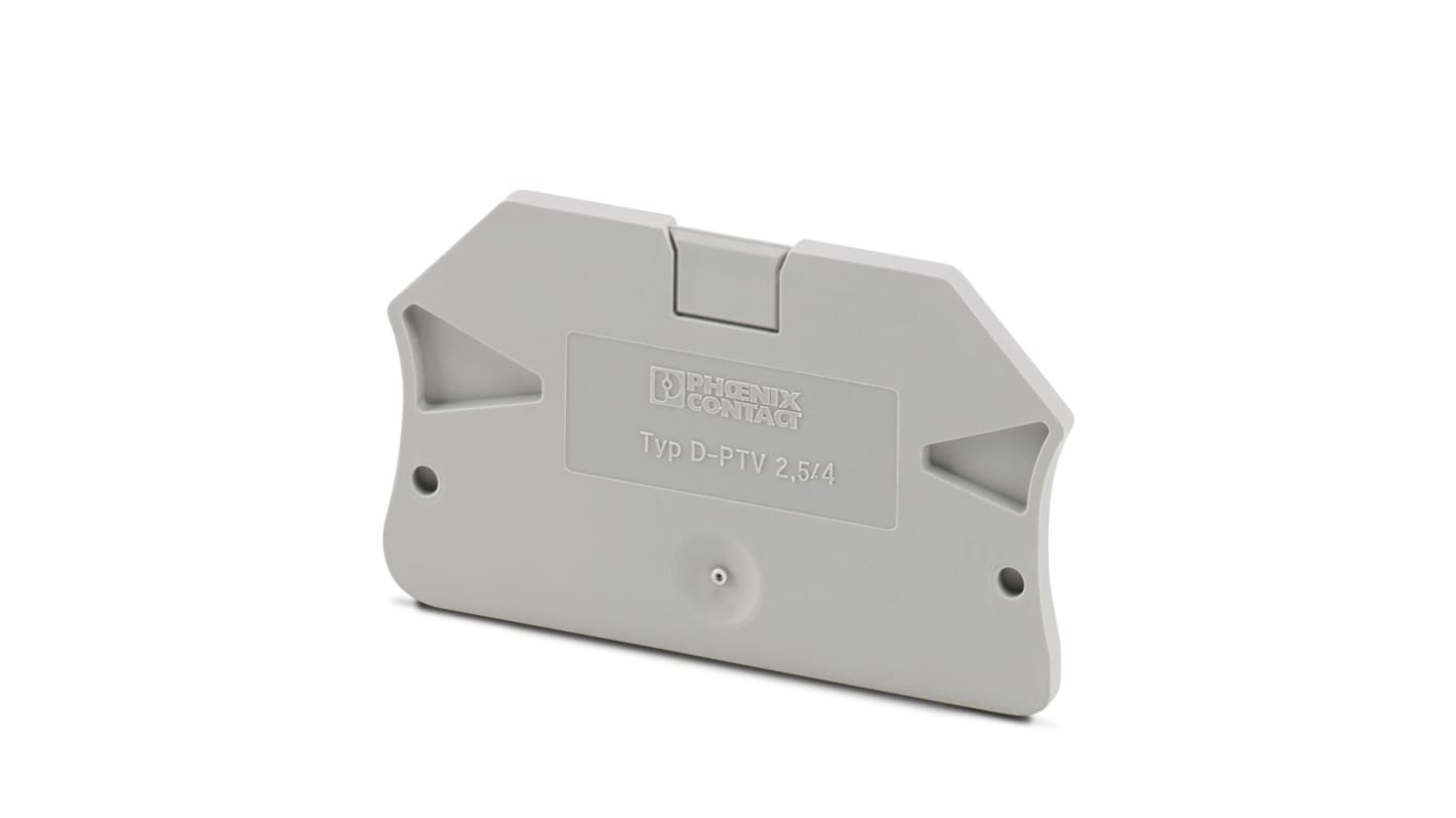 Phoenix Contact PTV Series End Cover for Use with DIN Rail Terminal Blocks