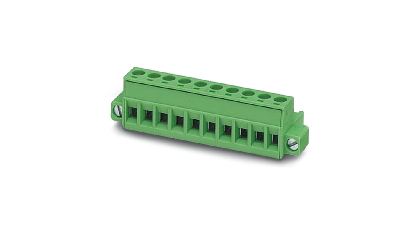 Phoenix Contact MSTB Series Straight PCB Connector, 4 Contact(s), 5mm Pitch, 1 Row(s)