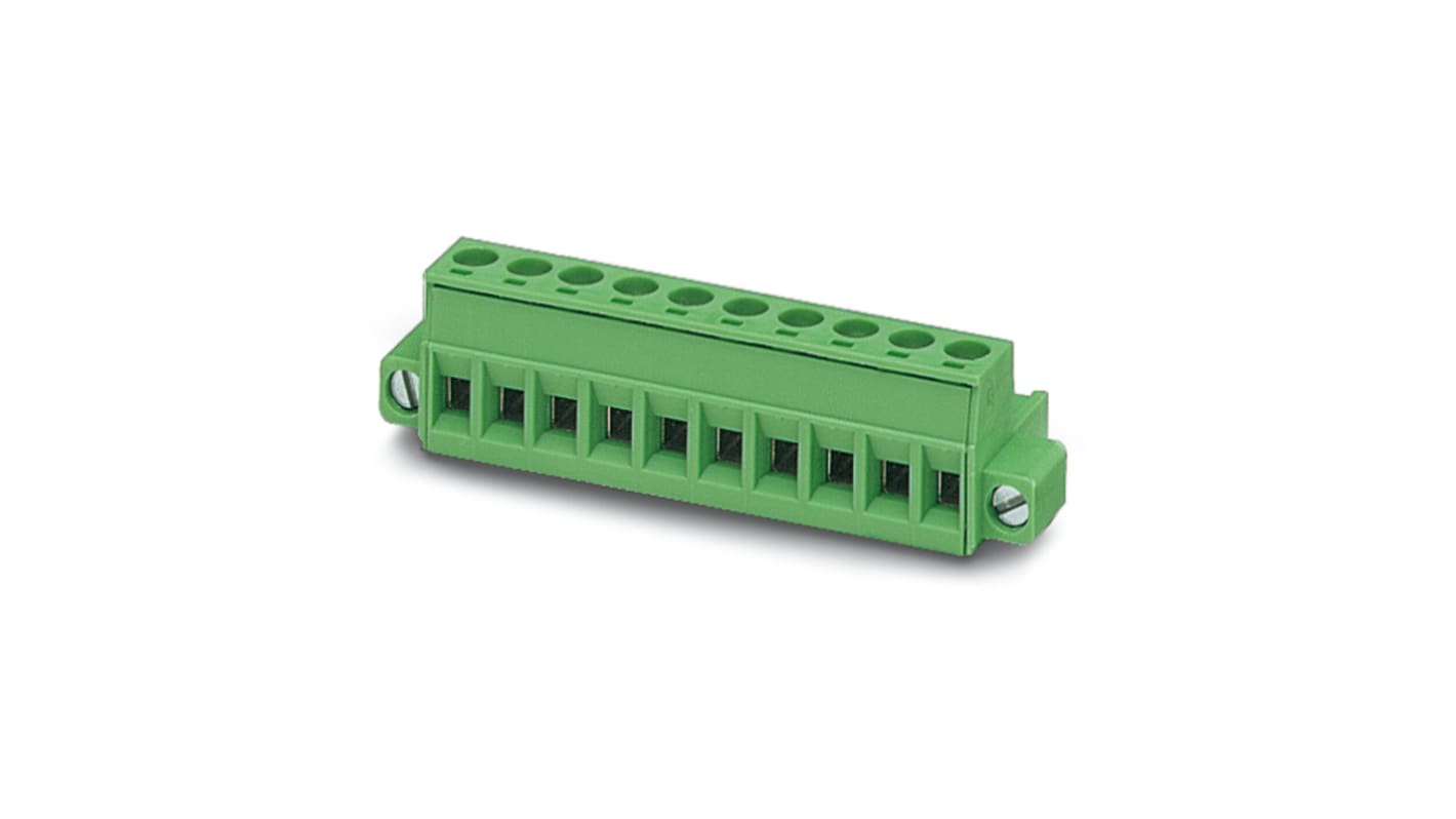 Phoenix Contact MSTB Series Straight PCB Connector, 10 Contact(s), 5mm Pitch, 1 Row(s)