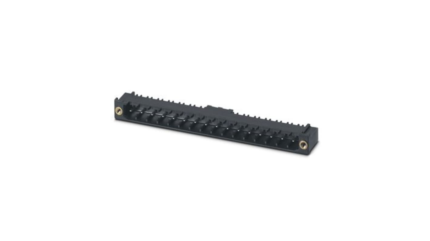 Phoenix Contact CC Series Straight PCB Header, 16 Contact(s), 5mm Pitch, 1 Row(s)