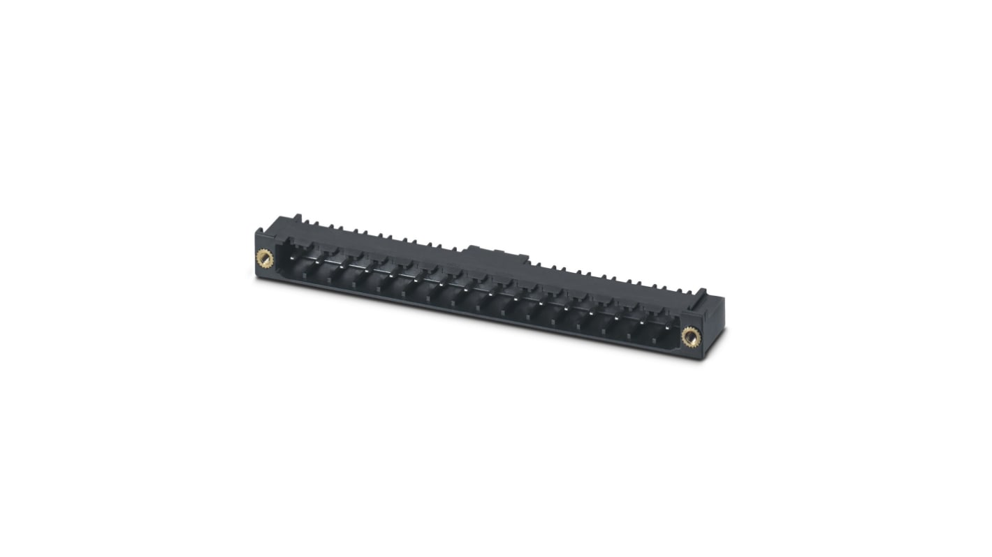 Phoenix Contact CC Series Straight PCB Header, 17 Contact(s), 5mm Pitch, 1 Row(s)