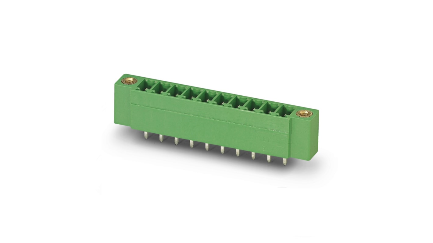 Phoenix Contact MCV Series Straight PCB Header, 14 Contact(s), 3.5mm Pitch, 1 Row(s)