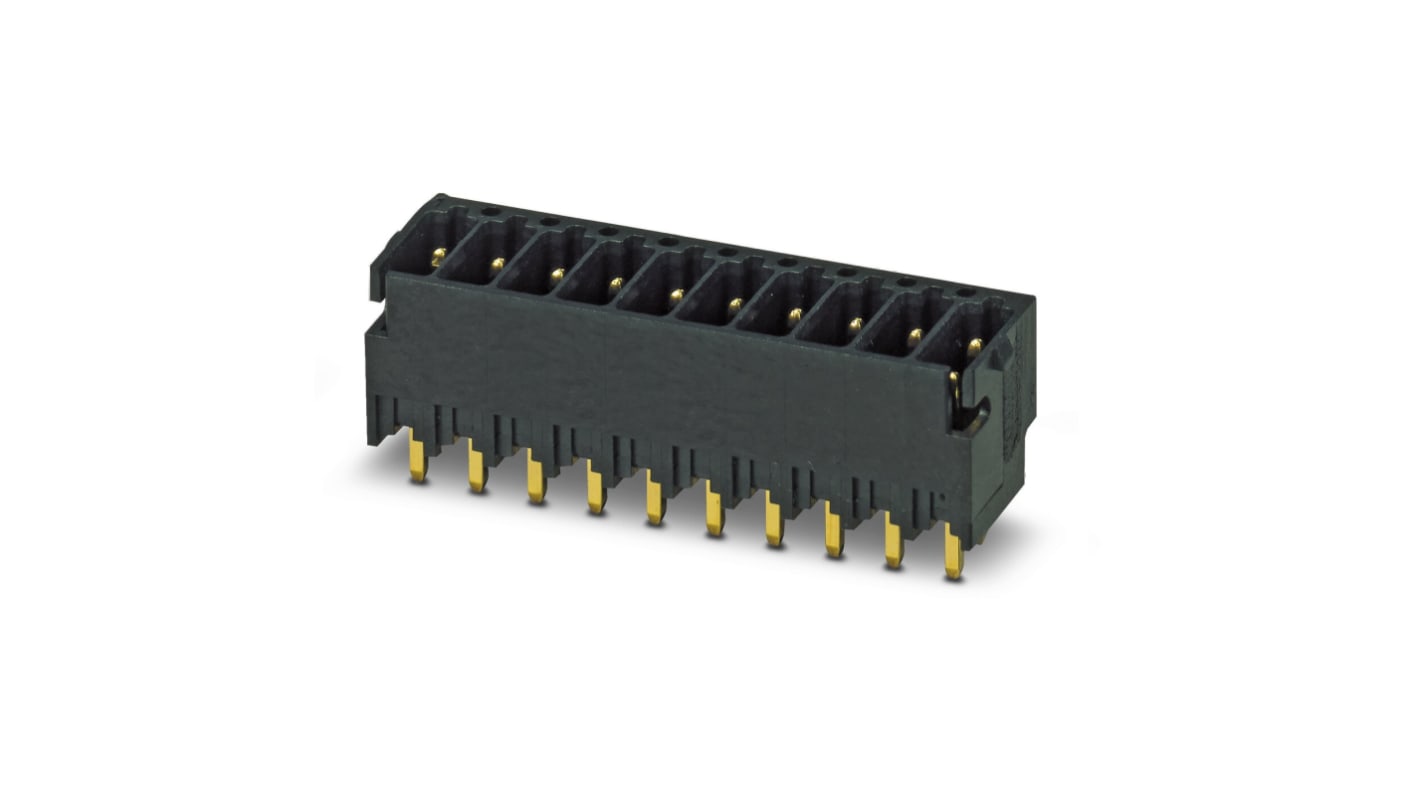 Phoenix Contact DMCV Series Straight PCB Header, 4 Contact(s), 2.54mm Pitch, 2 Row(s)