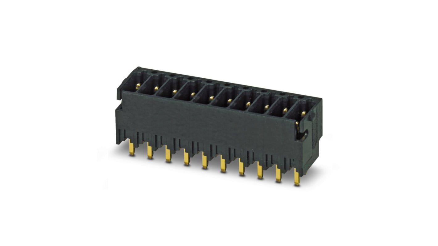 Phoenix Contact DMCV Series Straight PCB Header, 5 Contact(s), 2.54mm Pitch, 2 Row(s)