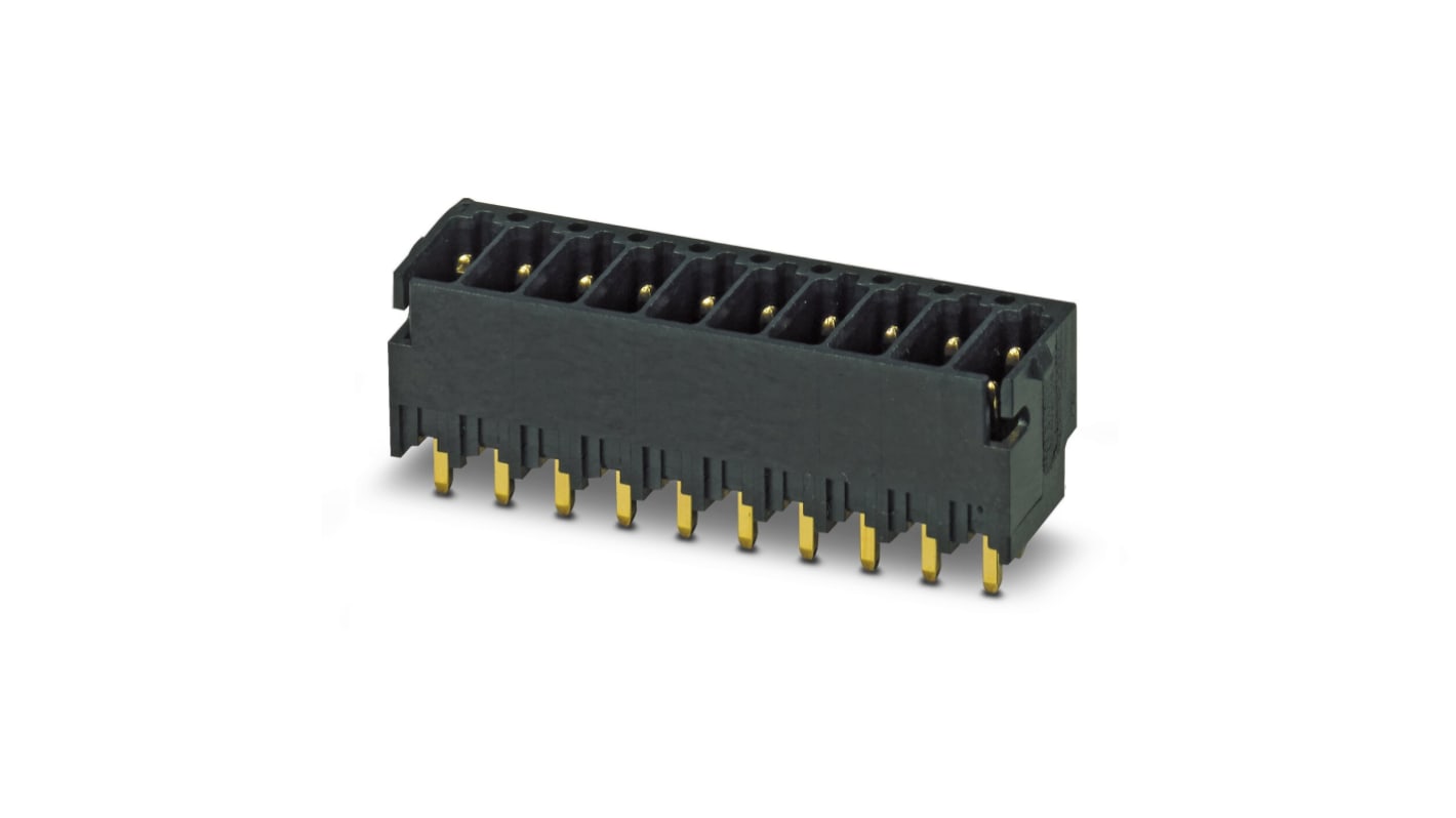 Phoenix Contact DMCV Series Straight PCB Header, 8 Contact(s), 2.54mm Pitch, 2 Row(s)