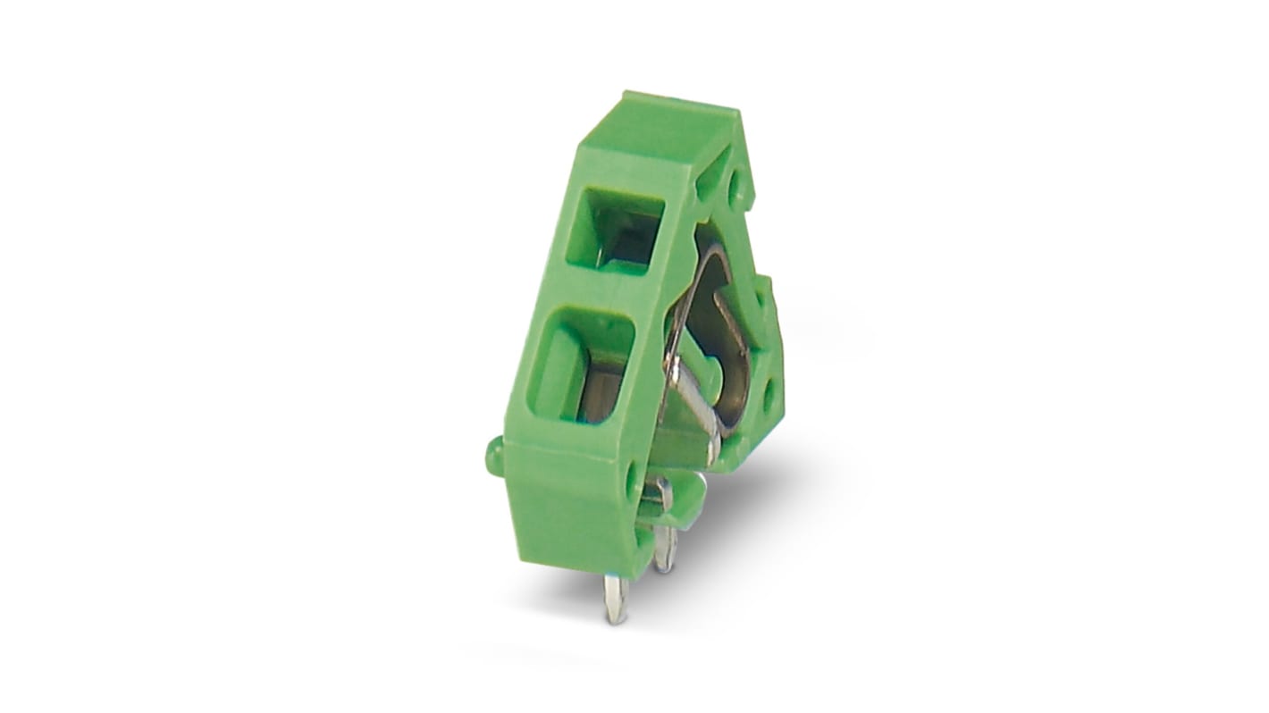 Phoenix Contact ZFKDS Series PCB Terminal Block, 1-Contact, 5.08mm Pitch, Through Hole Mount, 1-Row, Screw Termination