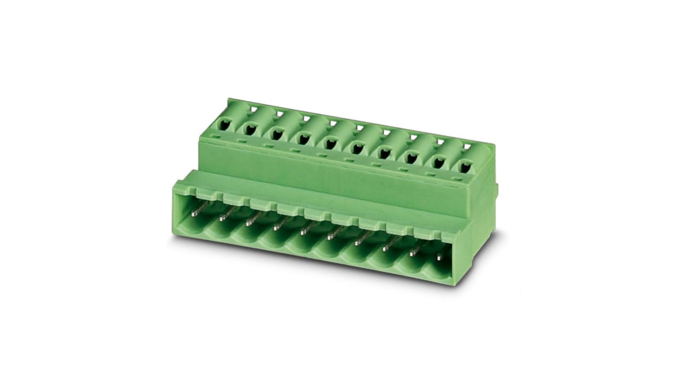 Phoenix Contact FKIC Series Straight PCB Connector, 2 Contact(s), 5mm Pitch, 1 Row(s)