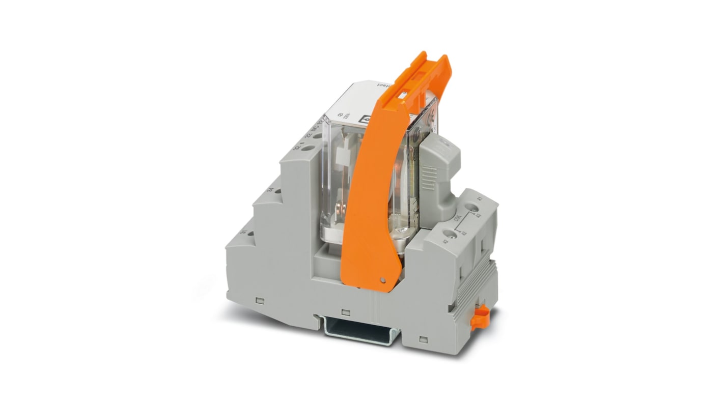 Phoenix Contact Relay Module, DIN Rail Mount, 230V ac Coil, 3PDT, 10mA Load