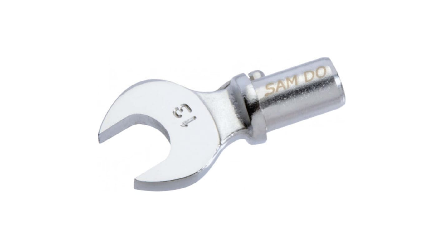 SAM D0 Series Flat Spanner Head, 19 mm, 16mm Insert, Chrome Finish