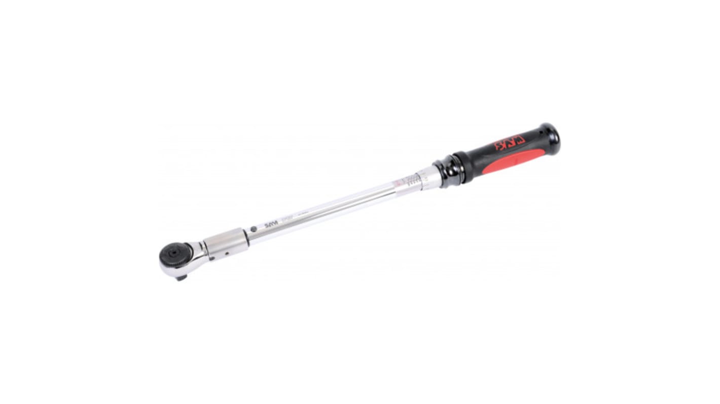 SAM DYT Click Torque Wrench, 1 → 5Nm, 1/4 in Drive, Round Drive, 12mm Insert