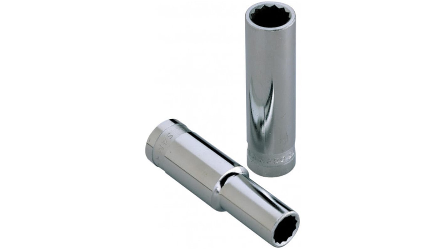 SAM 7/8 in Drive 27mm Deep Socket, 12 point, 82 mm Overall Length