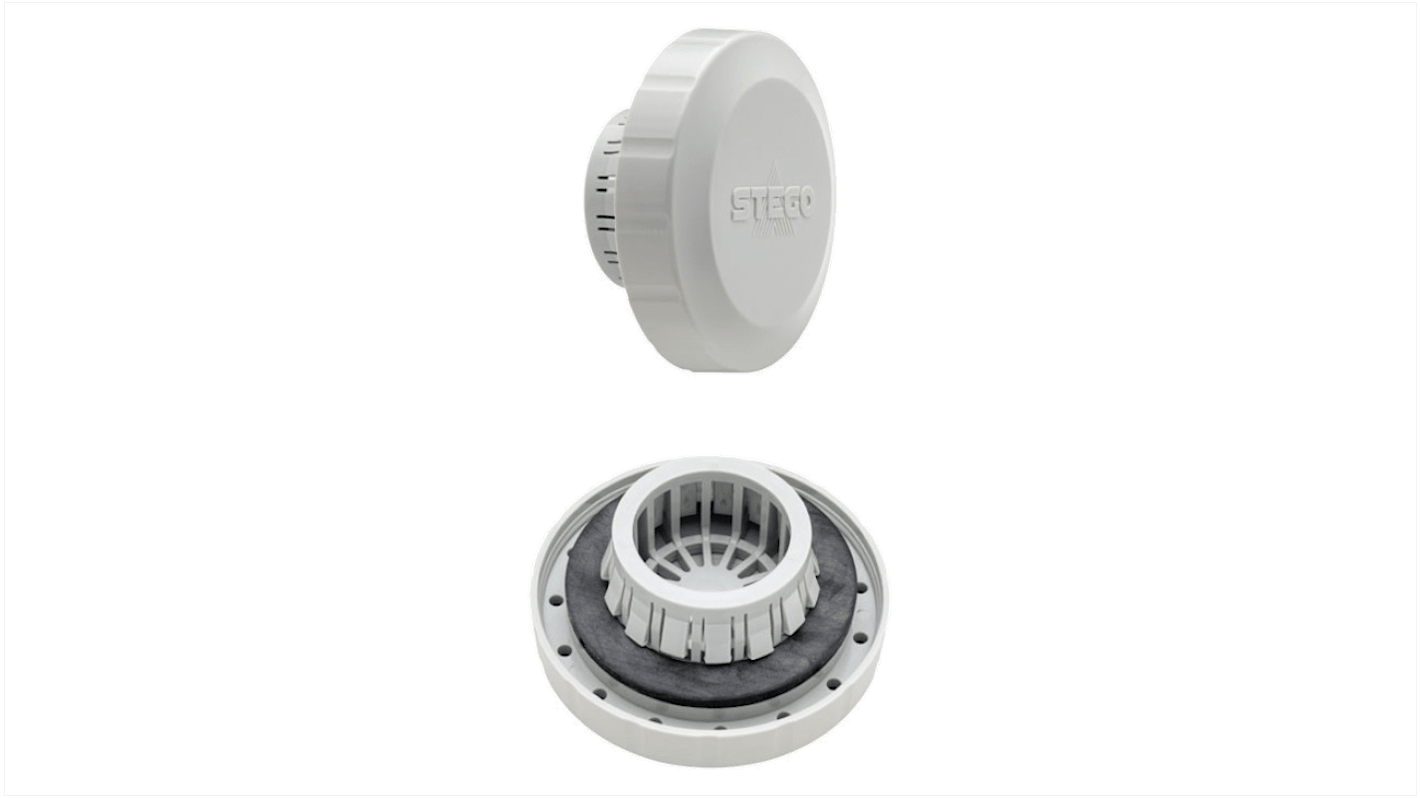 STEGO D284 Series M40 Pressure Relief Vent, 60 mm Dia., 60mm W, For Use With Enclosure