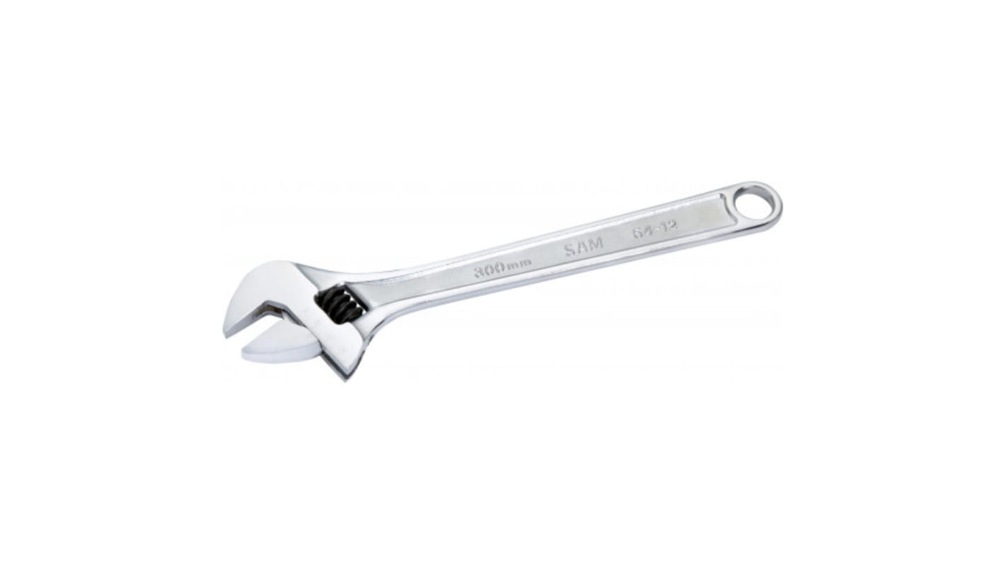 SAM Adjustable Spanner, 385 mm Overall, 45mm Jaw Capacity, Straight Handle