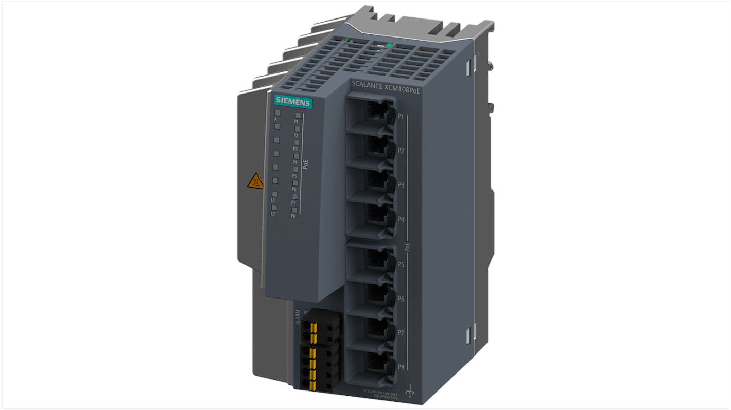 Switch de red Siemens, 8 puertos, 100Mb, 10/100Mbit/s, 8 RJ45