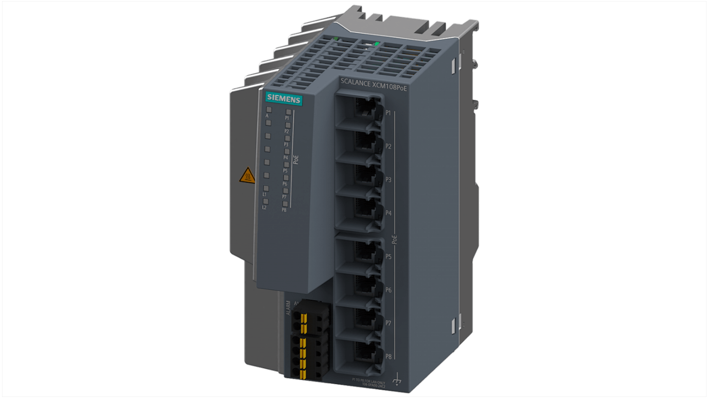 Siemens SCALANCE XCM108, Unmanaged 8 Port Network Switch