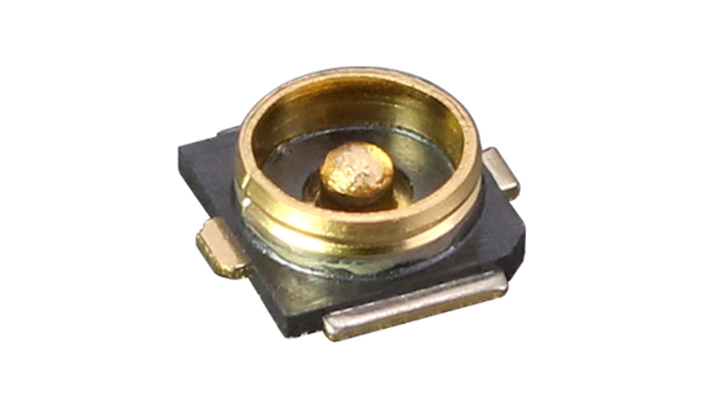 Conector coaxial TE Connectivity CONMHF4-SMD-G-T, Macho, Recto, Montaje en PCB, Terminación de Soldador, 0 →