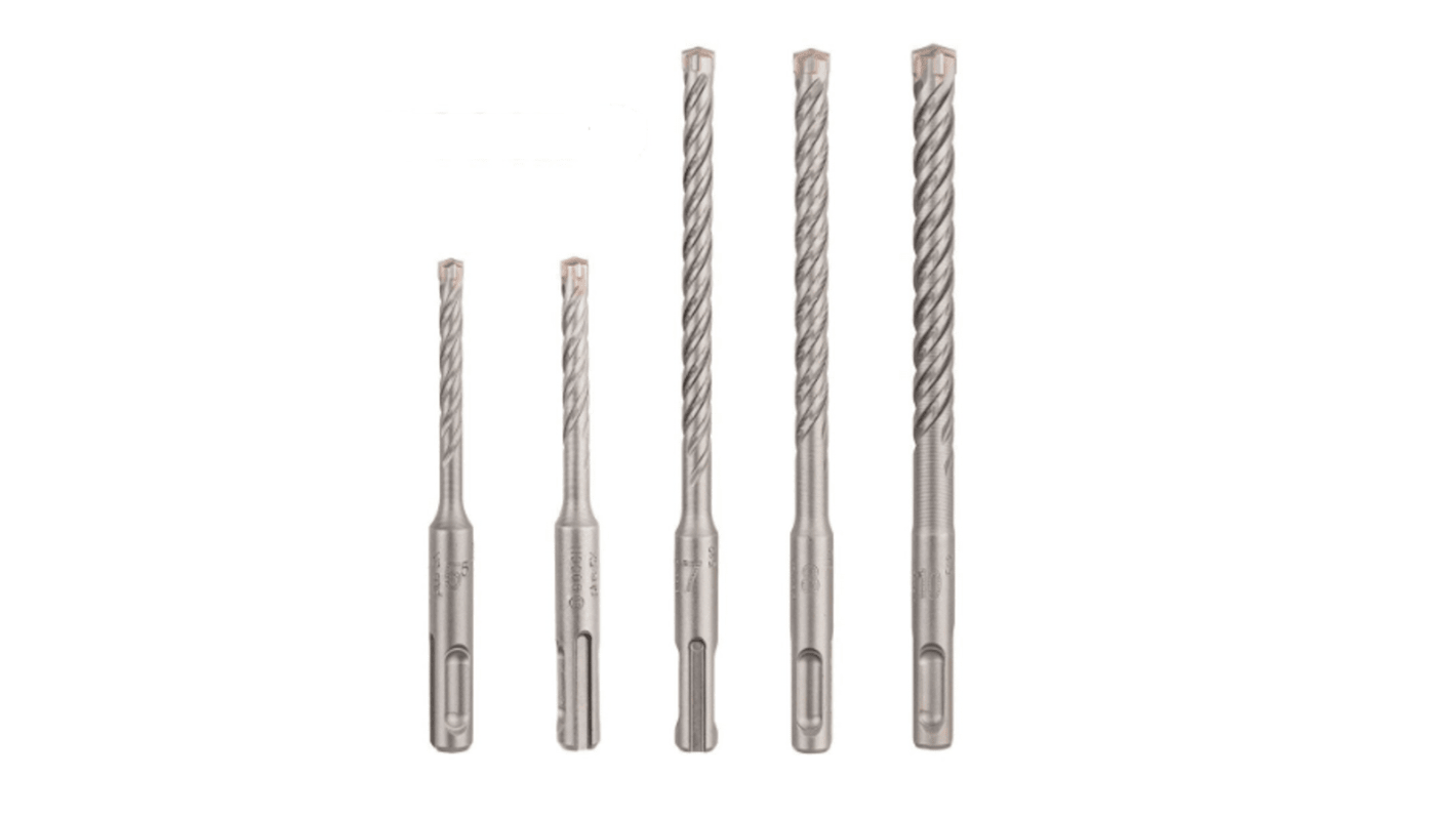 Bosch 5-Piece Twist Drill Bit Set for Masonry, 10mm Max, 5.5mm Min