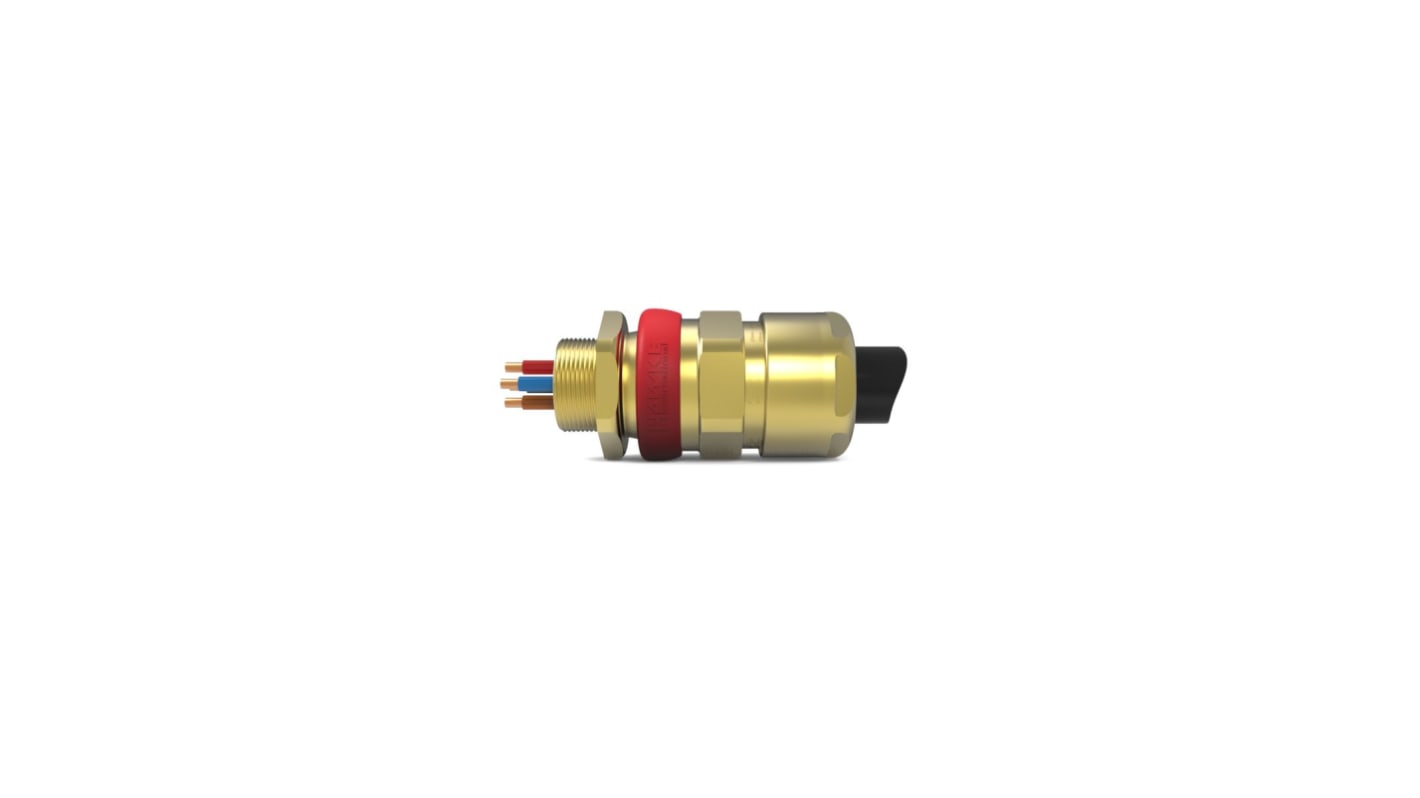 Hawke ICG/653/UNIV Series Brass Brass Cable Gland, M20 Thread, 12.5mm Min, 20.5mm Max, IP66, IP67, IP68