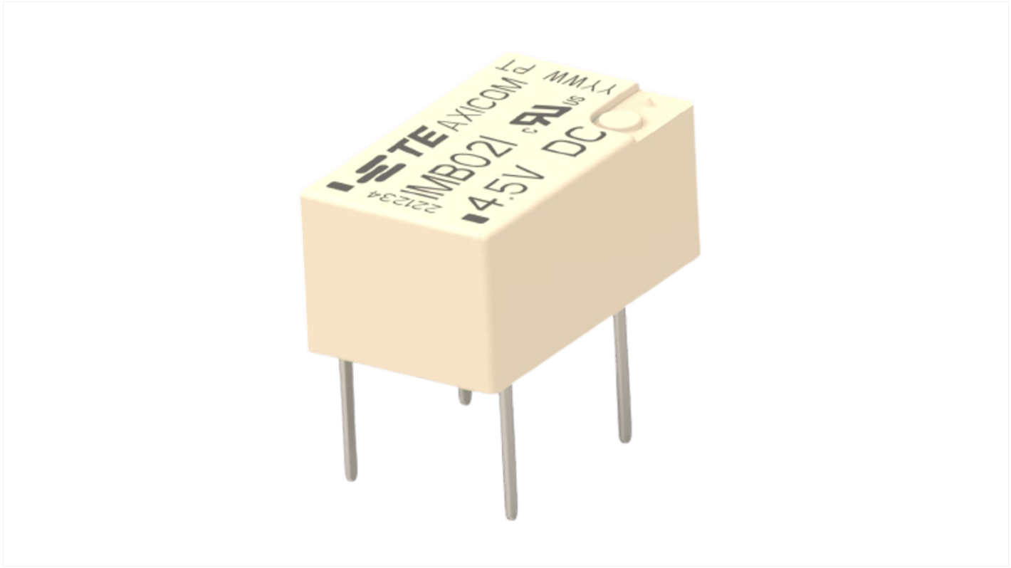 TE Connectivity PCB Mount Signal Relay, 4.5V Coil, 2A Switching Current