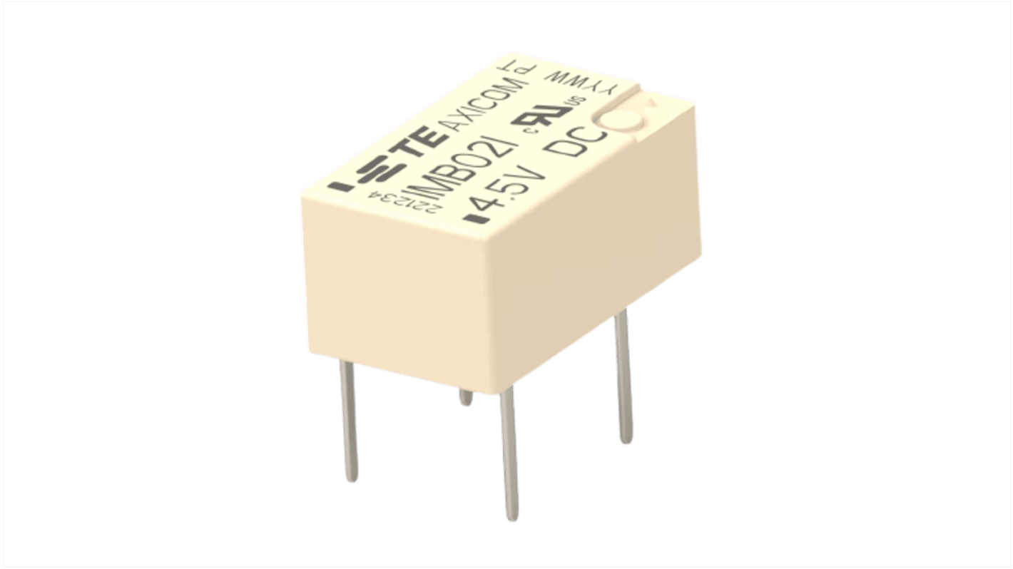 Relè di segnale TE Connectivity, 2A, bobina 4.5V PCB