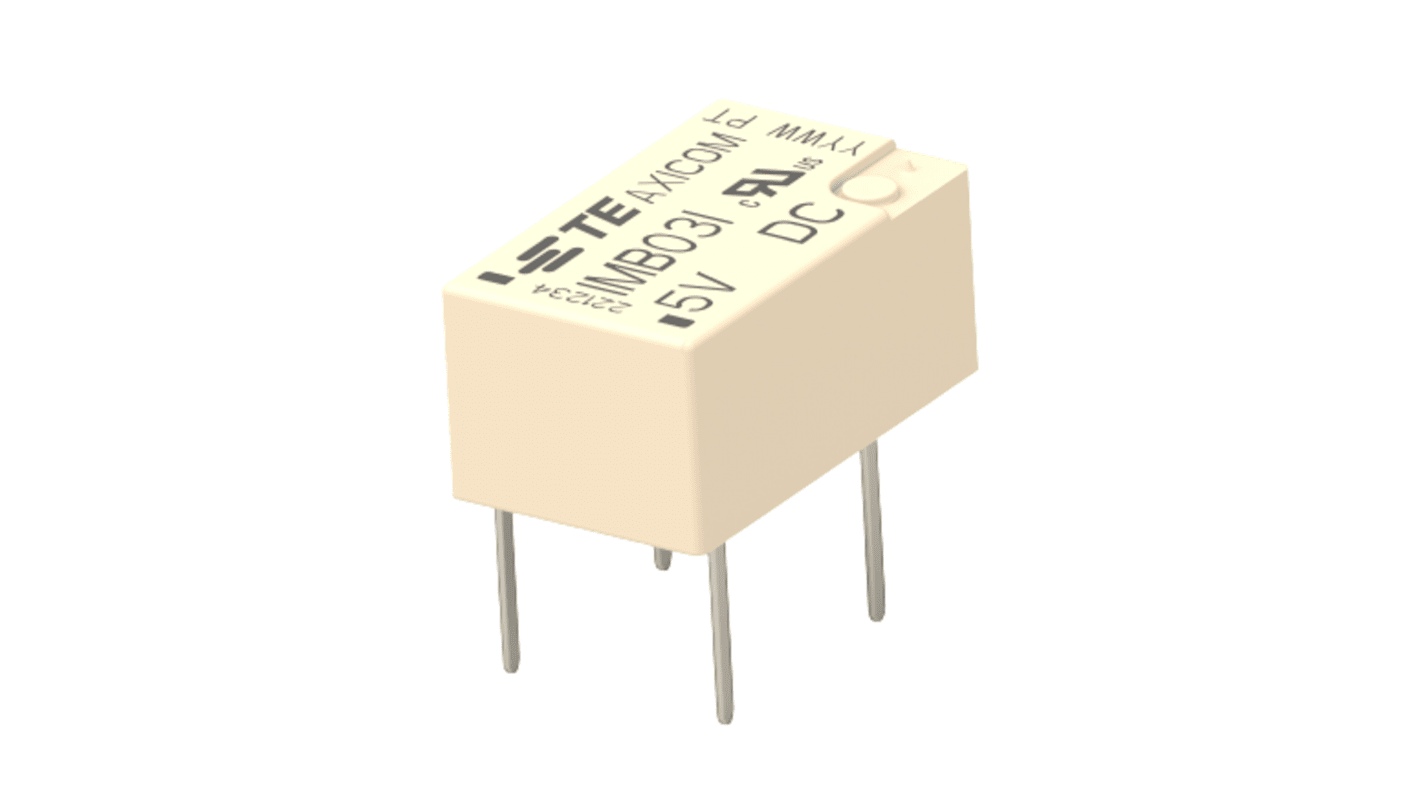 TE Connectivity PCB Mount Signal Relay, 5V Coil, 2A Switching Current