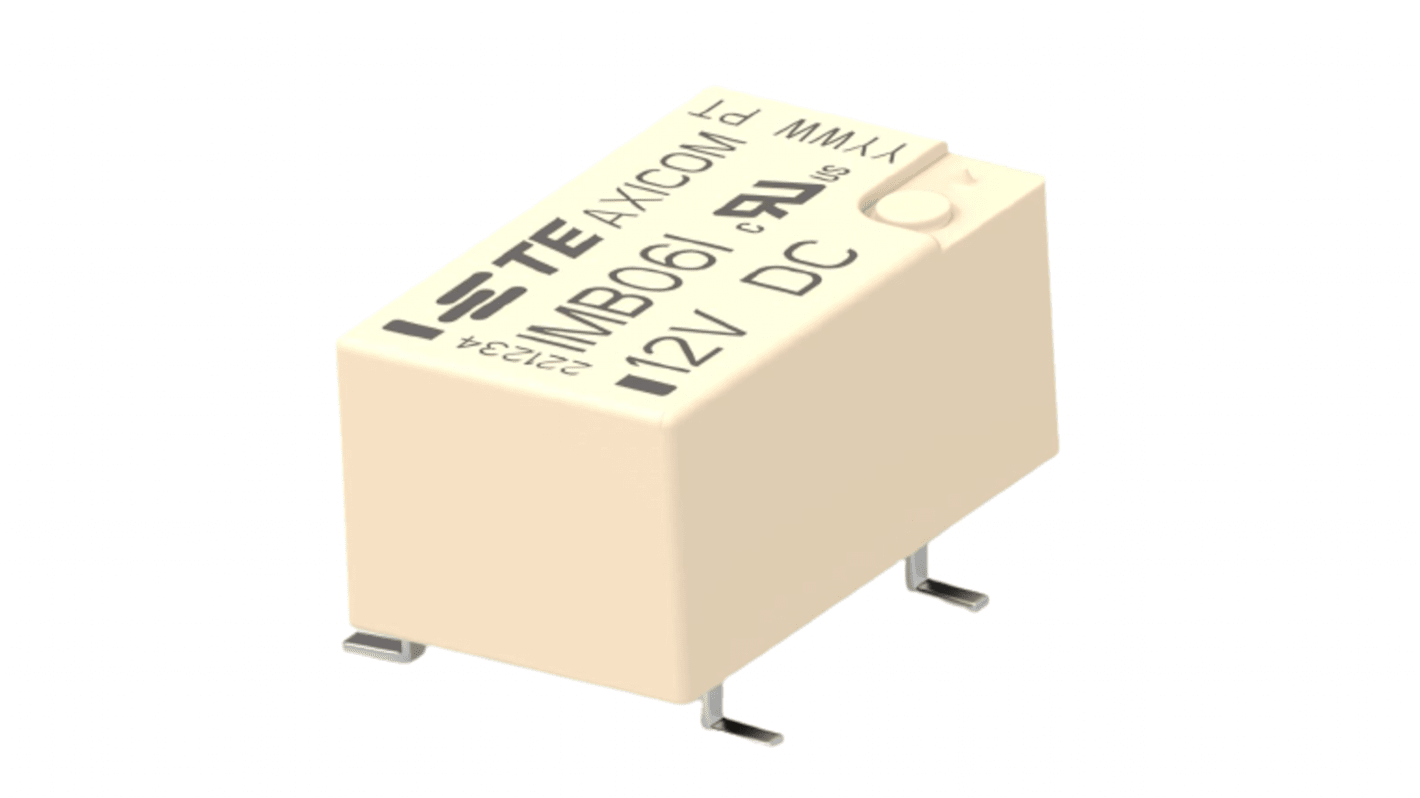 TE Connectivity PCB Mount Signal Relay, 12V Coil, 2A Switching Current