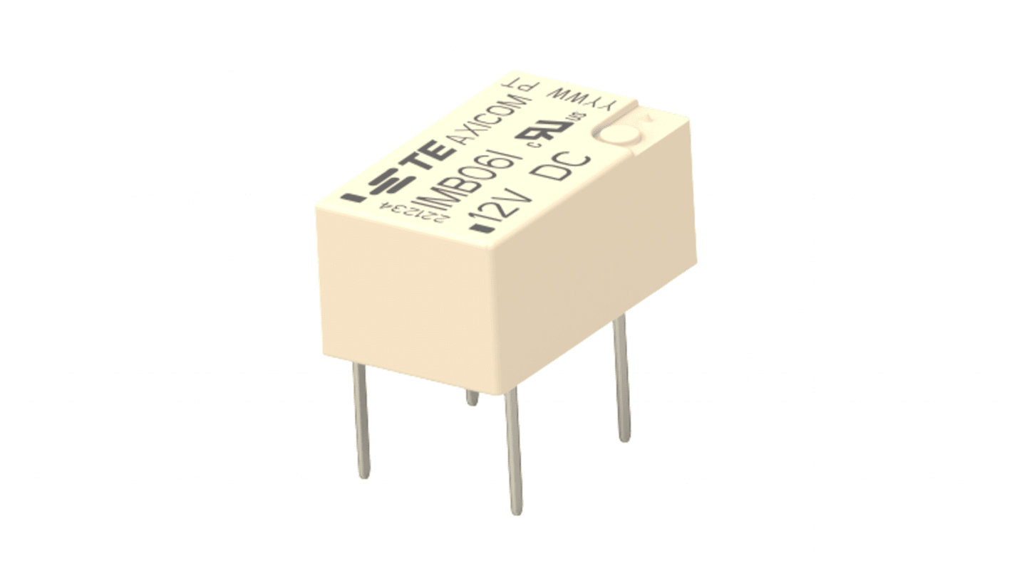 TE Connectivity PCB Mount Signal Relay, 12V Coil, 2A Switching Current