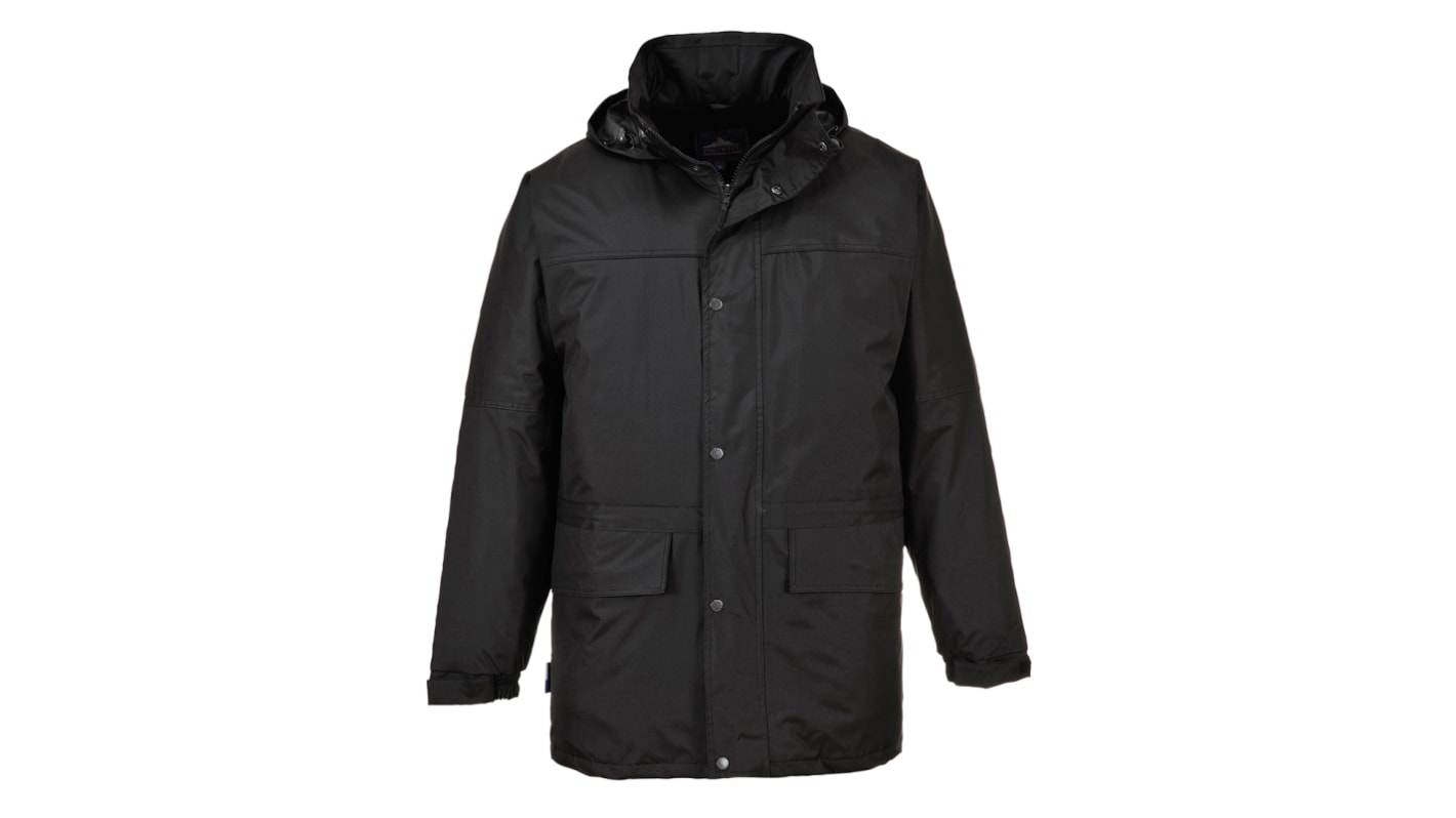 Portwest S523 Black, Waterproof Jacket Fleece Jacket, XL