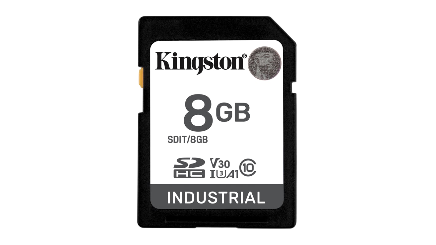 SDIT/8GB Kingston 8 GB Industrial SD SD Card, UHSI Speed Class U3 RS