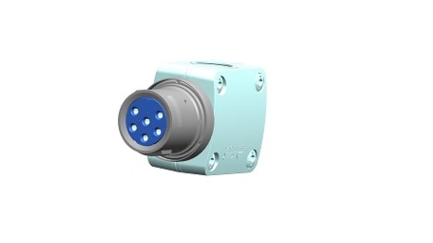 Conector circular Jaeger hembra serie Rapid Series de 6 vías hembra, IP50, IP54