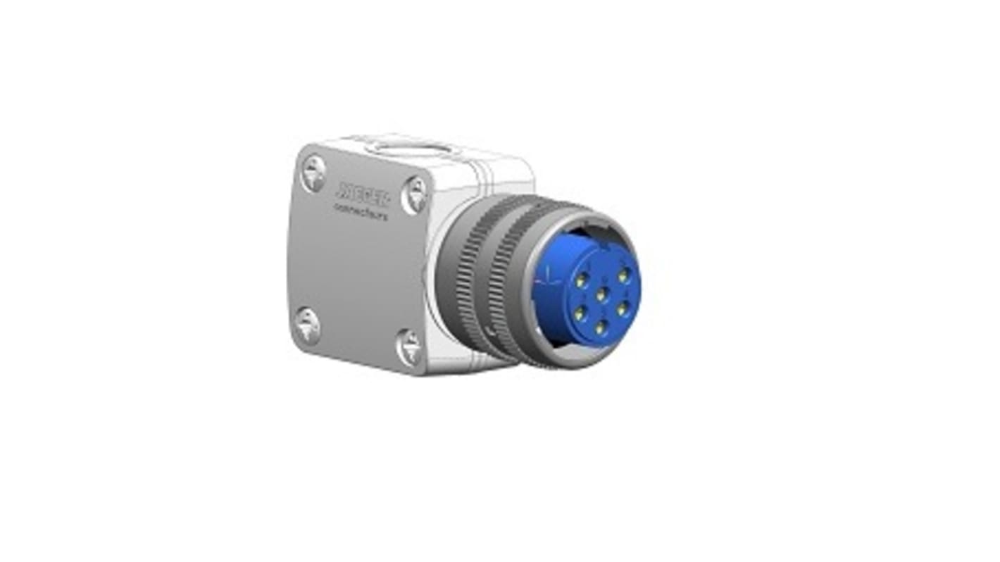 Jaeger Circular Connector, 6 Contacts, Cable Mount, Socket, Female, IP50, IP54, Rapid Series Series