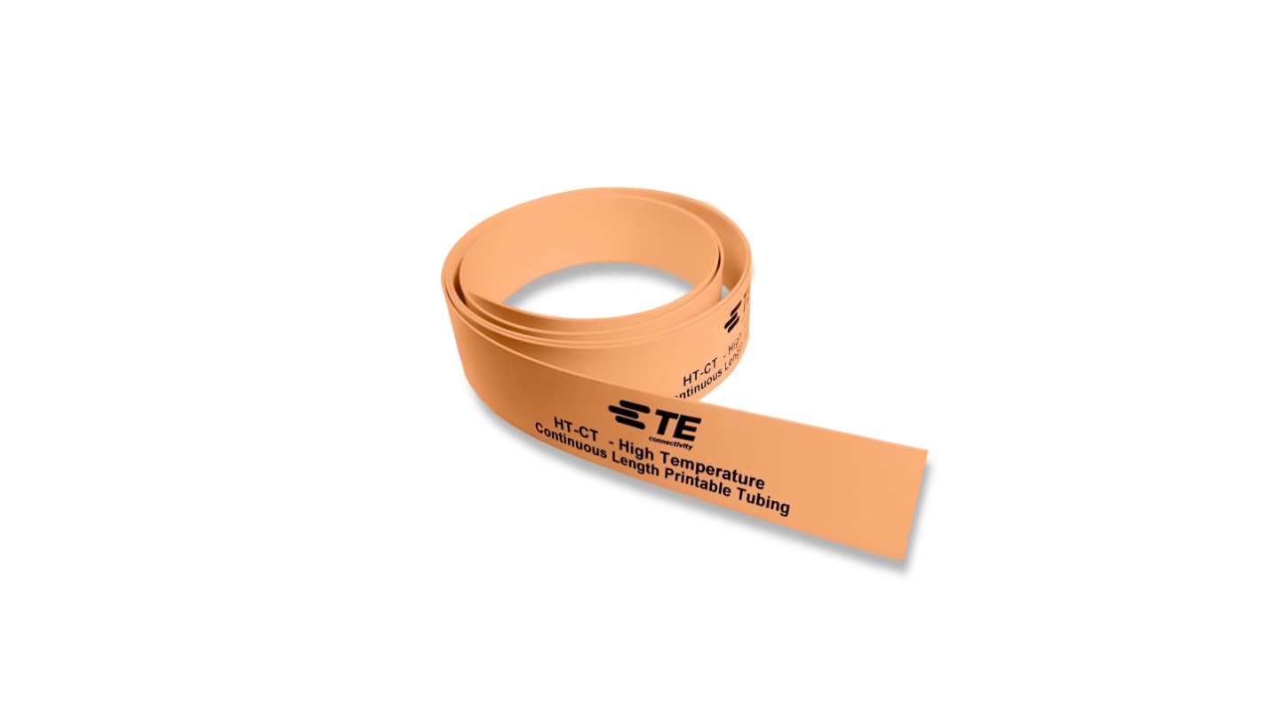 TE Connectivity Cross Linked Polyolefin Orange Cable Sleeve, 50m Length, HT-CT Series