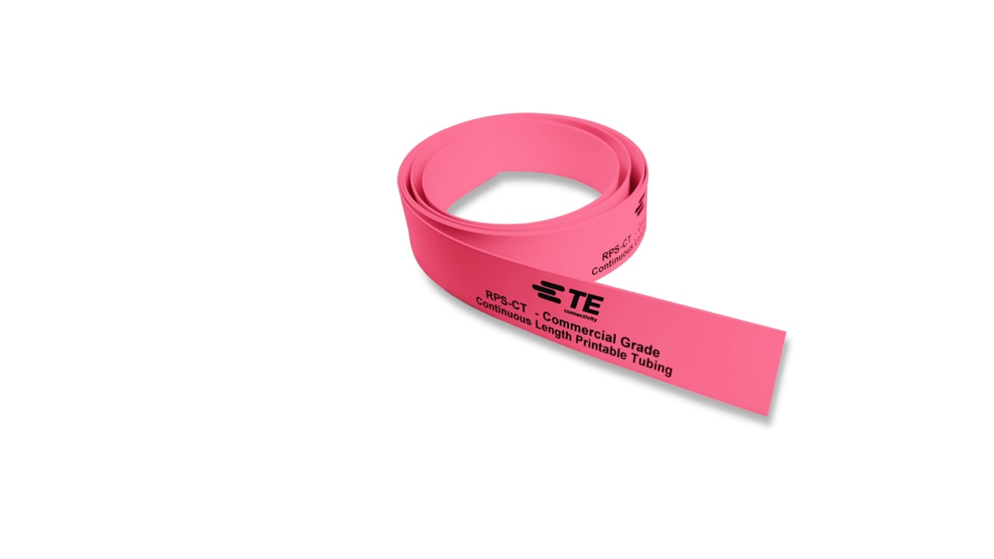 TE Connectivity Cross Linked Polyolefin Pink Cable Sleeve, 50m Length, RPS-CT Series