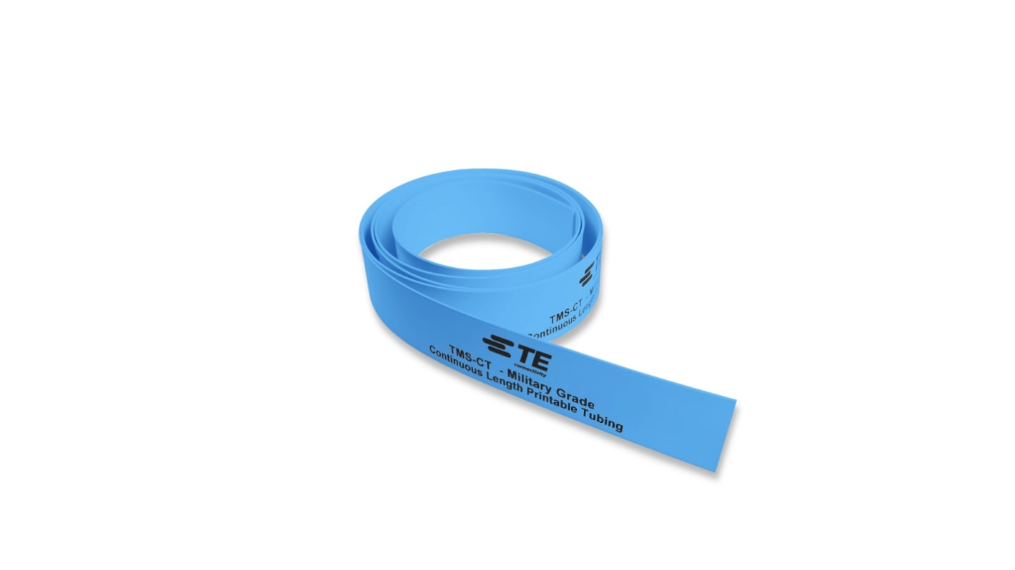 TE Connectivity Cross Linked Polyolefin Blue Cable Sleeve, 50m Length, TMS-CT Series