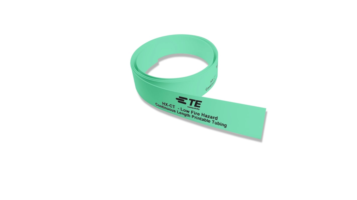 TE Connectivity Cross Linked Polyolefin Green Cable Sleeve, 50m Length, HX-CT Series