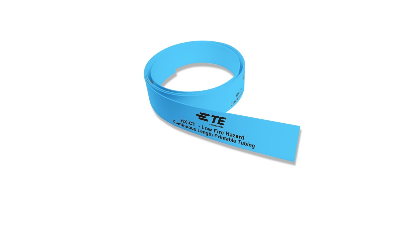 TE Connectivity Cross Linked Polyolefin Blue Cable Sleeve, 50m Length, HX-CT Series