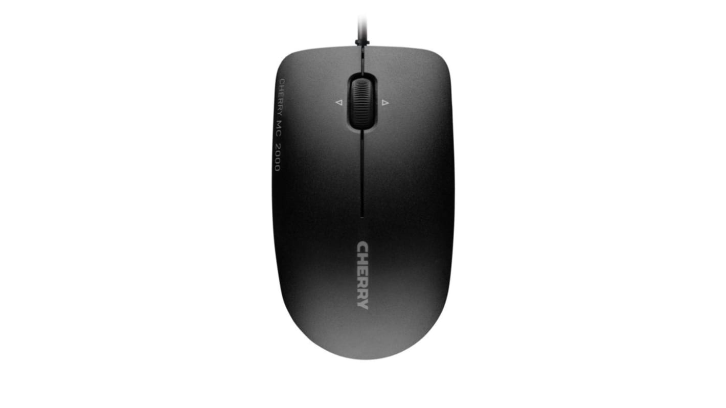 Mouse Ottico Standard Nero USB Cablato Cherry, pulsanti 3