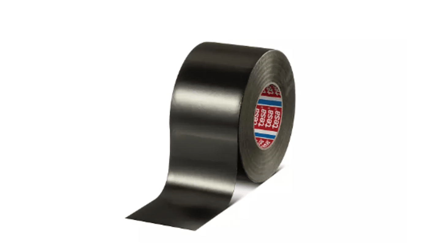 Tesa Tesa 4258 4258 Duct Tape, 30m x 48mm, Black, Gloss Finish