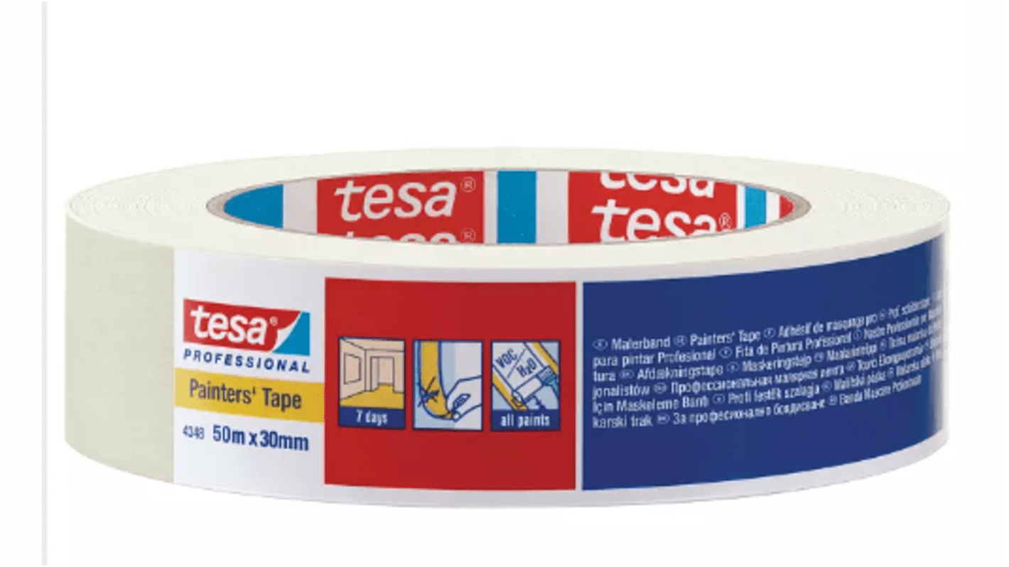 Tesa 4348 White Masking Tape 19mm x 50m