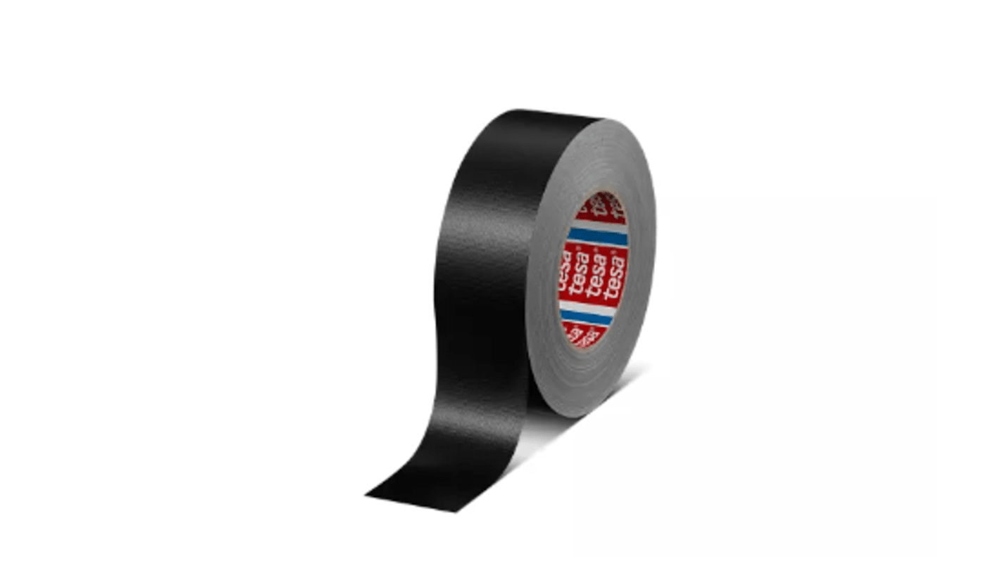 Tesa Tesa 4688 4688 Duct Tape, 25m x 72mm, Black, PE Finish