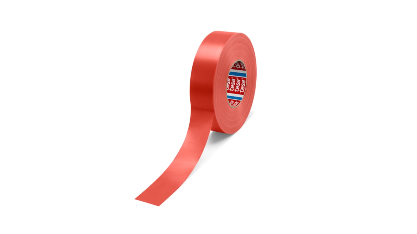 Tesa Tesa 0805 Red PVC Electrical Tape, 19mm x 20m