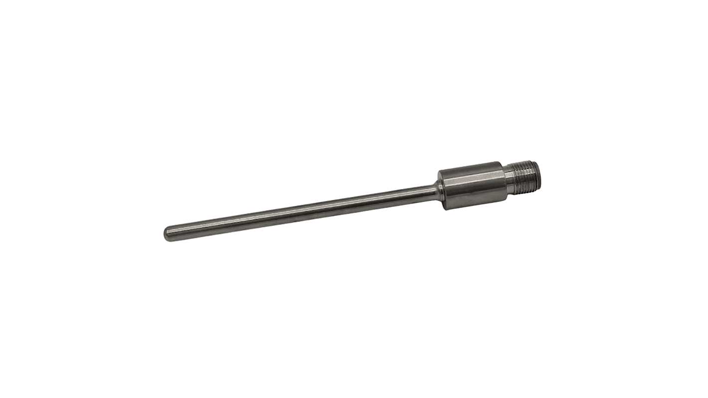 Sensor RTD PT100 RS PRO de 4 hilos, sonda: Ø 6mm, long. 150mm, temp. -75°C → +250°C