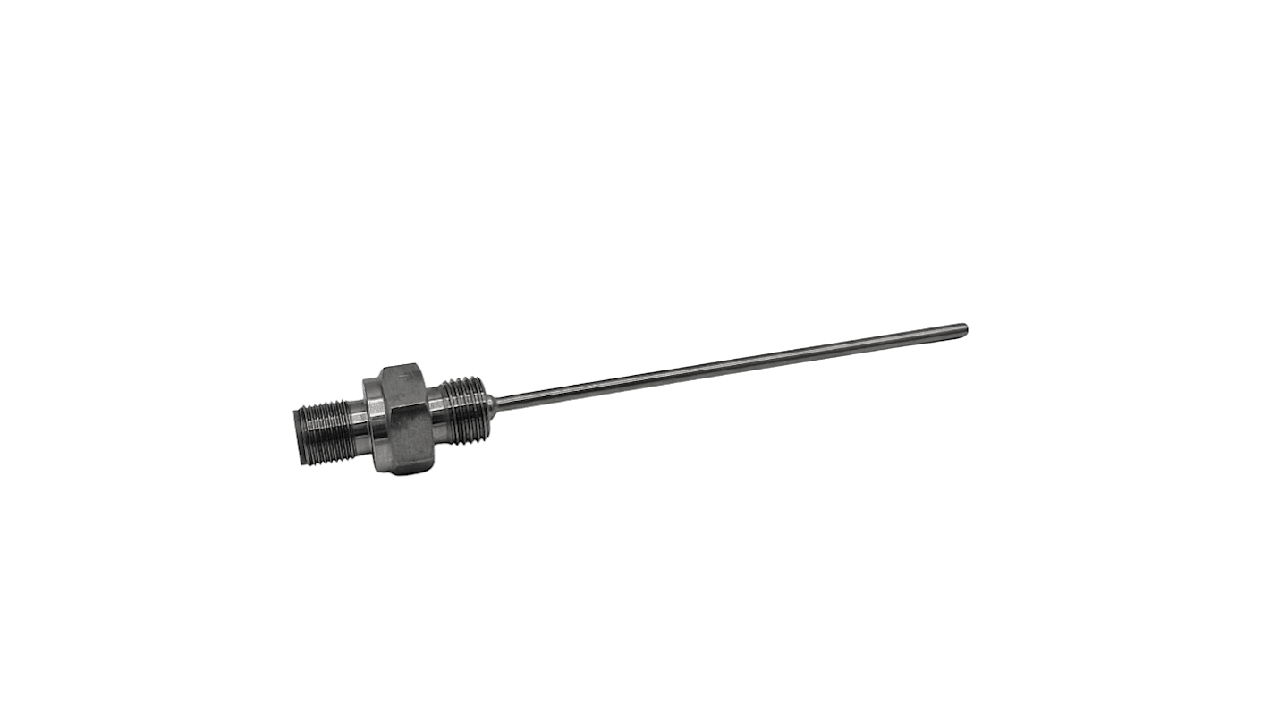 RS PRO PT100 RTD Sensor, 3mm Dia, 100mm Long, 4 Wire, BSP 1/4, Class A +250°C Max