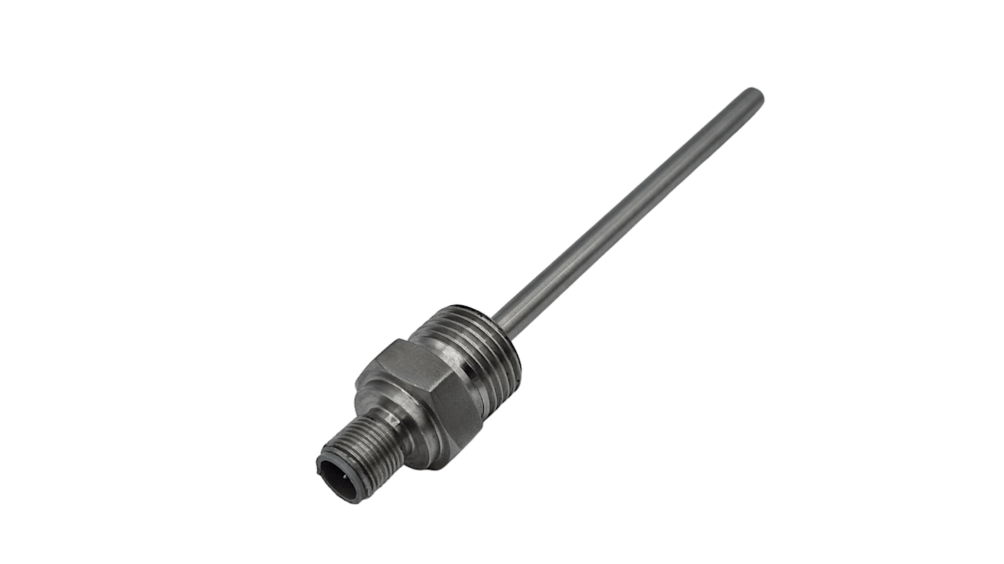 Sensor RTD PT100 RS PRO de 4 hilos, sonda: Ø 6mm, long. 100mm, temp. -75°C → +250°C