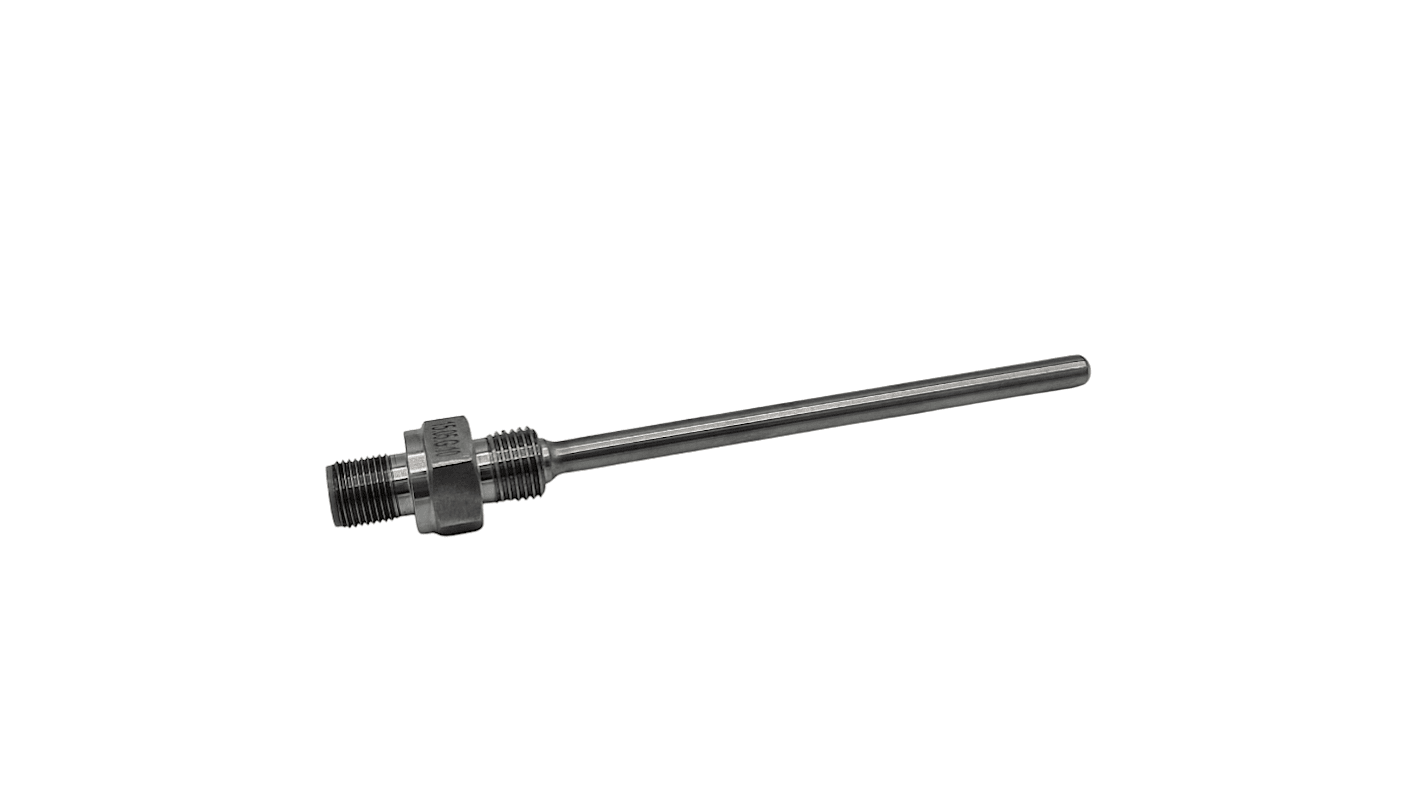 RS PRO PT100 RTD Sensor, 6mm Dia, 250mm Long, 4 Wire, NPT 1/4, Class A +250°C Max