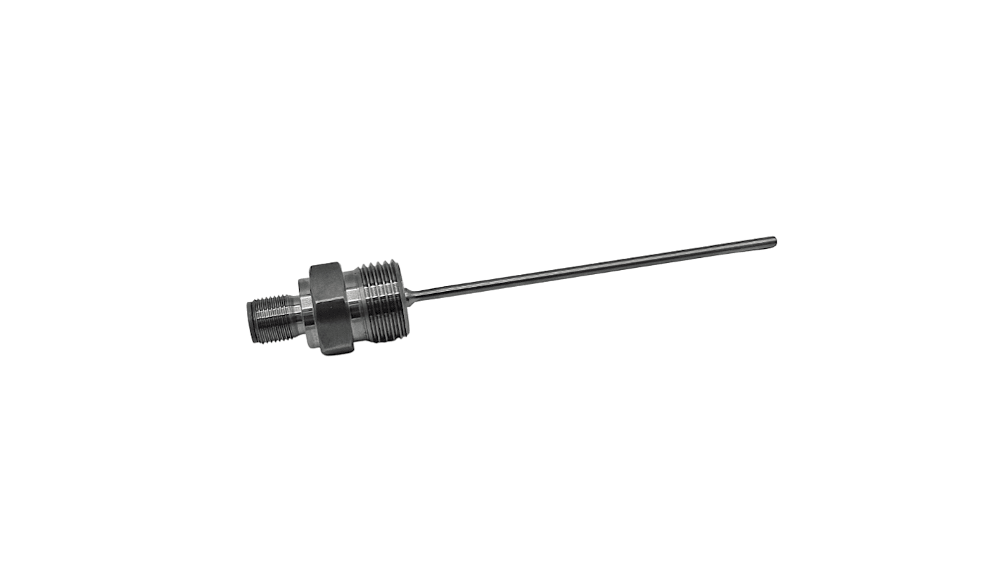 RS PRO PT100 RTD Sensor, 3mm Dia, 150mm Long, 4 Wire, NPT 1/2, Class A +250°C Max