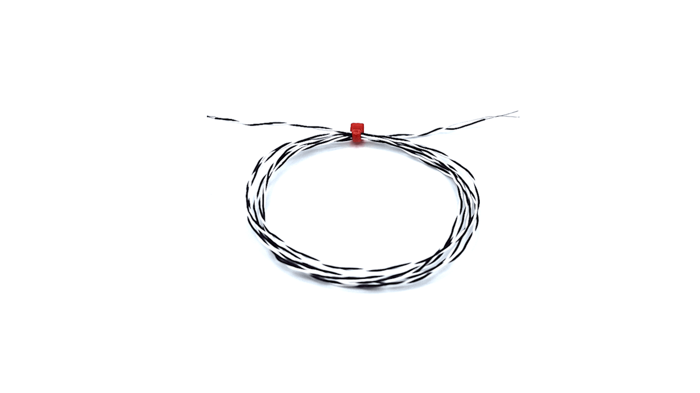 Termopar tipo J RS PRO, Ø sonda 1/0.2mm x 2m, temp. máx +250°C, cable de 2m, conexión Extremo de cable pelado