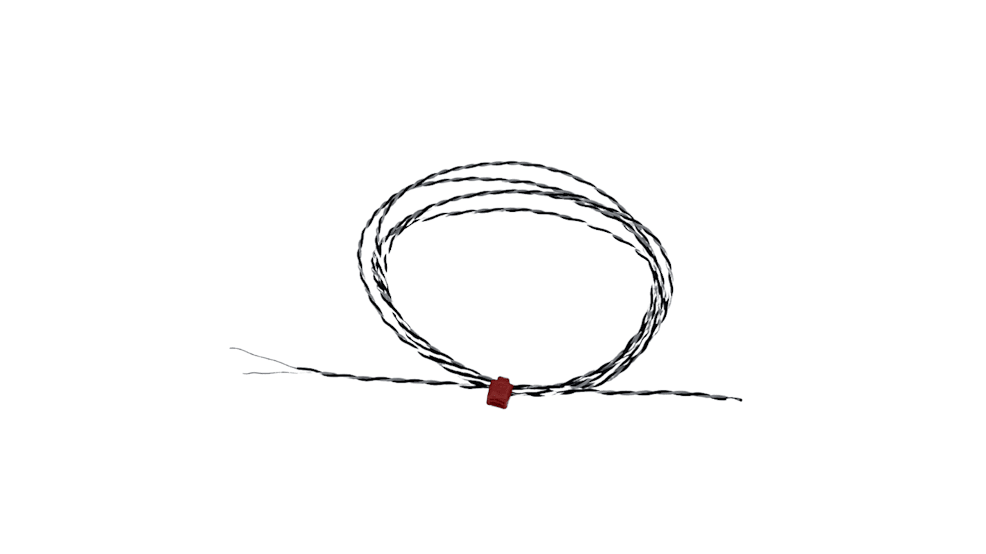 Termopar tipo J RS PRO, Ø sonda 1/0.2mm x 10m, temp. máx +250°C, cable de 10m, conexión Extremo de cable pelado